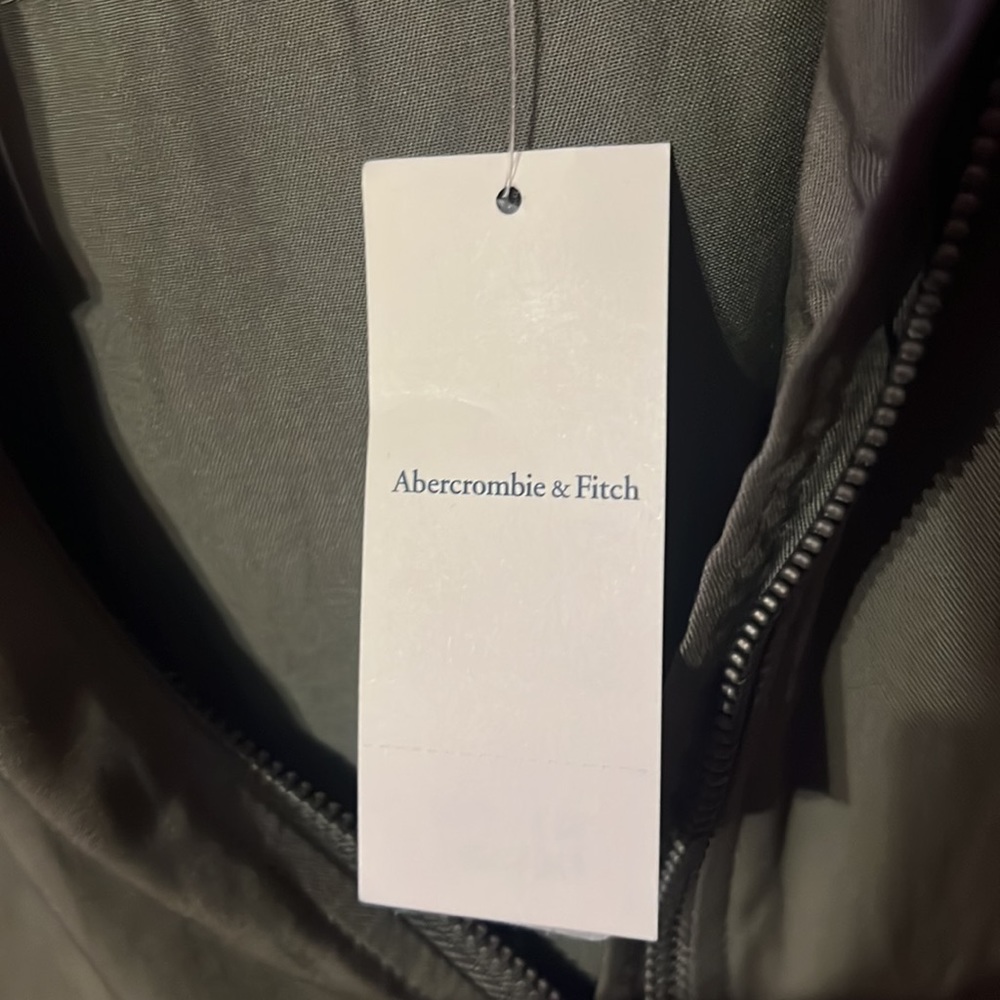 Abercrombie & Fitch XS Geen cropped hooded utility jacket - Picture 5 of 6